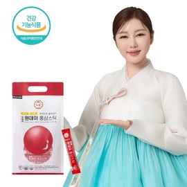 Hurum One Day Red Ginseng Stick (10g 100 packets) 1 box 6 year old red ginseng ginsenoside 4mg large capacity red ginseng / 휴럼 원데이 홍삼스틱 (10g100포) 1박스 6년근 홍삼 진세노사이드 4mg 대용량홍삼