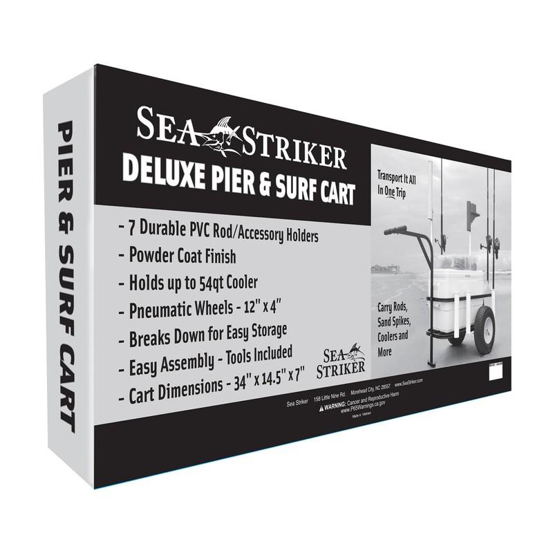 Sea Striker Deluxe Surf, Pier and Beach Cart – Outdoor