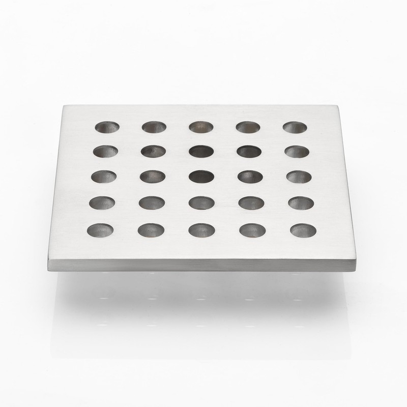 HOLGE 3.75 Inch Square Shower Drain Cover 95MM Floor Drain