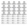 Xuzxinze 40 Sets Canvas Twist Lock Fasteners, Turn Button Fasteners,