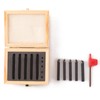 Oudtinx 5PCS Indexable Carbide Turning Tools Set 1/4" AL/AR/BL/BR/E Style