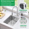 Herogo 15×17 Inch Undermount Kitchen Sink, Stainless Steel Wet Bar