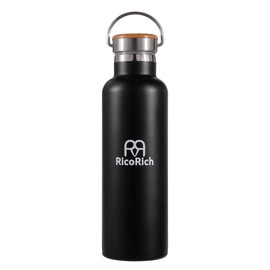 RicoRich Sports Bottle Vacuum Insulated Double Stainless Steel Bottle 25.4 fl oz (750 ml) & 16.9 fl oz (500 ml)