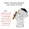 SAFRI Graduation Teddy Gift Keepsake Glass Bear Ornament Congratulations Message