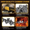 Carbide Chainsaw Chain 16 Inch, 3/8" LP Pitch, .050" Gauge,