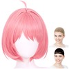 CaseEden WIG5637 Cosplay Wig Full Wig Heat Resistant Short Pink
