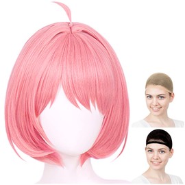 CaseEden WIG5637 Cosplay Wig Full Wig Heat Resistant Short Pink