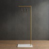 ZHBHYZ Gold clothing rack with Marble Base,Modern clothes racks for