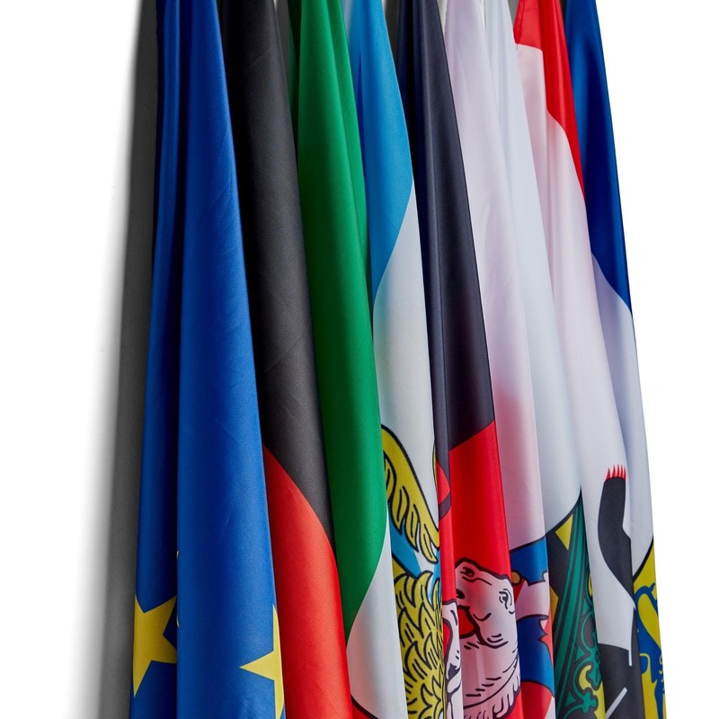 Runesol Saxony Flag for Balcony, 91 x 152 cm, Saxony