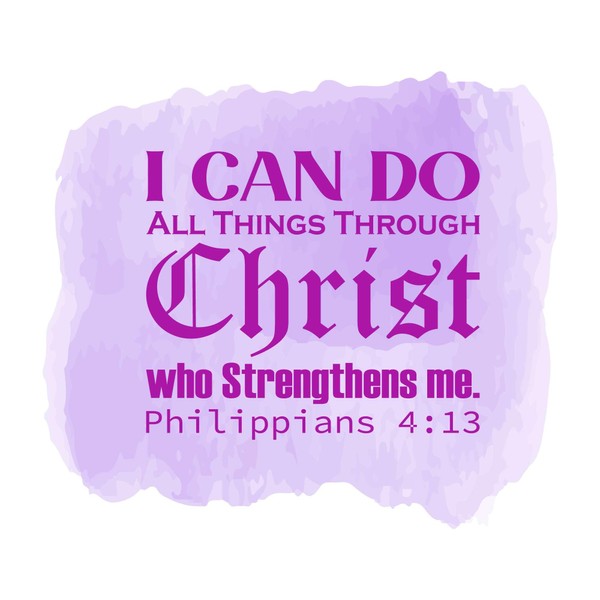 Children I Can Do All Things Empowering Quote Wall Decal