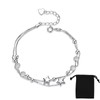 ZXCHOME Bracelets for Women Sterling Silver Bracelet Women Bracelet Silver