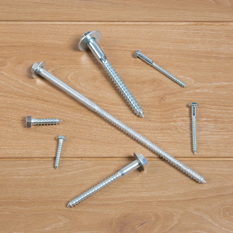 HROMIGRY 1/4" x 2" Lag Bolts (100 Pcs) 1/4 inch
