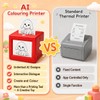 Gaguusu AI Mini Thermal Sticker Printer with Screen, Voice-to-Image for