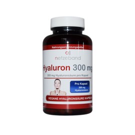 Premium Hyaluronic Acid Capsules, 300 mg per Capsules |180 Hyaluronsaeure Capsules for Joints and Skin Anti-Ageing – Premium Quality – Made in Germany
