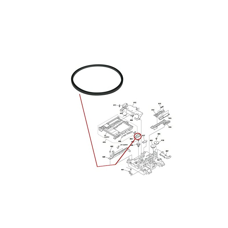 MiniDisc Loading Drive Rubber Belt Compatible With Sony COMPACT Hi-Fi