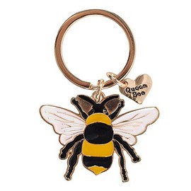Exclusive Metal Queen Bee Design Enamel Keyring - 6.5cm x 4.5cm (1 Pc.) - Eye-catching Design - Perfect Accessory