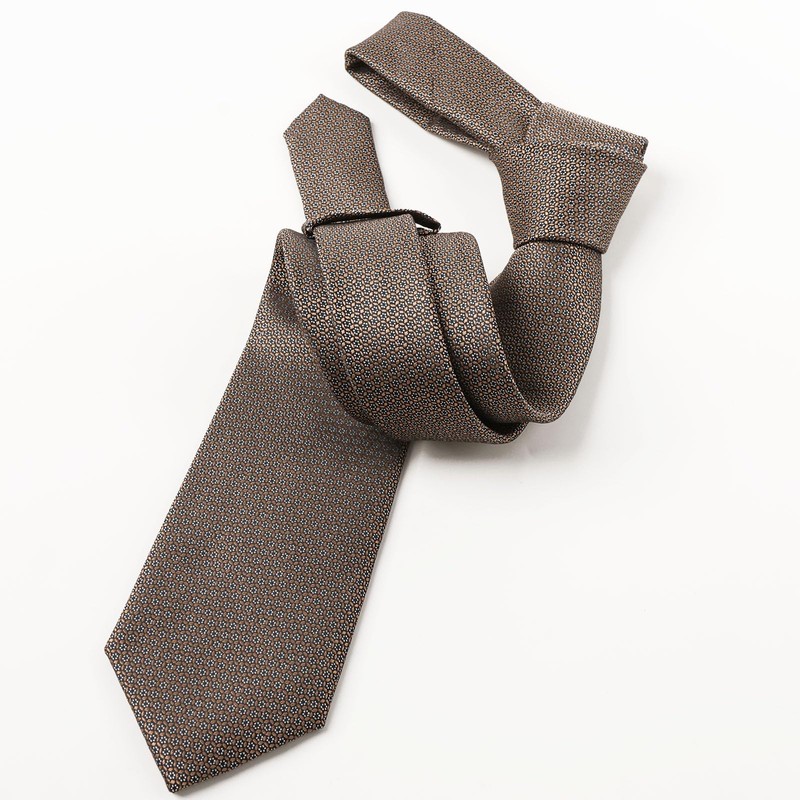 Alizeal Mens 3.15inches Geometrical Pattern Tie with Pocket Square Set,