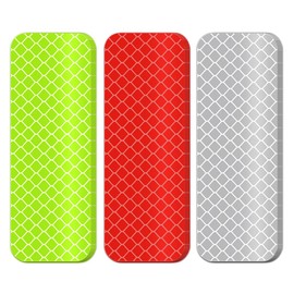 Reflective Stickers, 30 Pcs Night Visibility Reflective Tape Outdoor Waterproof Warning Strips Safety Reflective Tape High Visibility for Clothing Car Motorcycle Bike Trailer Helmet, 3.15" X 1.18"