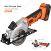Yunirvana Mini Circular Saw, 20V 3400RPM Professional Cordless Circular Saw,