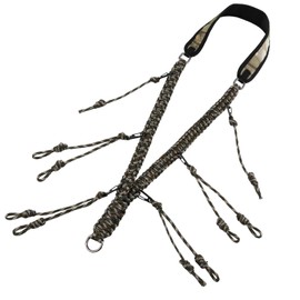 NQEUEPN Duck Call Whistle Lanyard, Duck Hunting Accessories with 10 Removable Loops, Duck Strap, Hand-Braided Paracord, Wild Goose Call, Predator Equipment for Predators, Outdoors