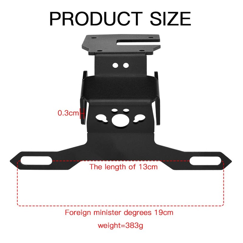LEDISHUN Motorcycle Tidy Tail Fender Eliminator License Plate Bracket Holder