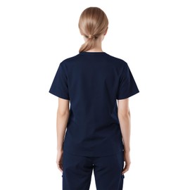 Bovchies Women's V-Neck Scrub Top, Lightweight and Wrinkle-resistant, With 3 Pockets, Soft, Breathable, and Durable.