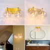 7" Glass Shade Replacement for E26 Pendant Lights, Colorful Hammered