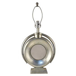 Dale Tiffany SR495 Resin Table Lamp Base, Antique Golden Silver