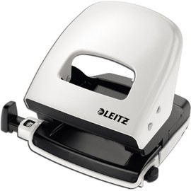 Leitz Hole Punch, Guide Bar with Format Markings, Metal, Wow Range 30 Sheets
