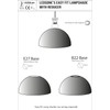 LEDSone Metal Lampshade Easy Fit Retro Industrial Ceiling Lighting Pendant