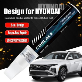 COSLAKE Car Touch Up Paint(Fluid Metal(M6T)) for Hyundai, Car Paint Scratch Repair Kit, Quick & Easy Solution to Repair, 2 in 1 Scratch Remover Pen with Color-Matched