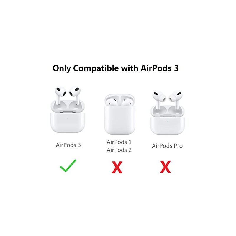 3 Pairs AirPod 3 Ear Hook Cover Grip Tip Anti