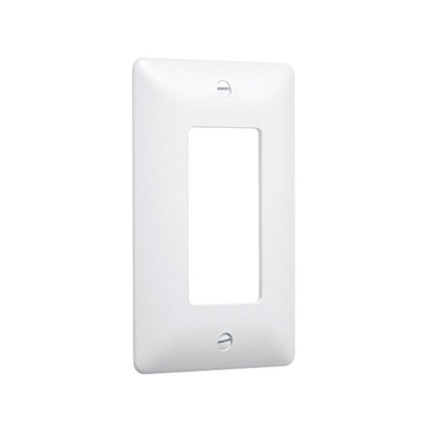 TayMac 5000W Paintable Masque Wall Plate Cover, White, 1-Gang