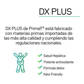 Protector Heptico Dx Plus Primet 90 Cp con Liver Cleanse N-Acetil Cistena, Bitartrato de Colina, Silimarina, Cardo Mariano, cido Alfa Lipoico Detox...