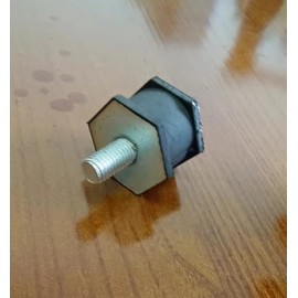 Soporte de goma hexagonal de doble rosca M8, soporte aislador de goma antivibración, soporte de aislamiento de vibración para bomba de calor mini split, compresor de aire, motor de garaje, motor