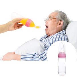 haozaikeji Drinking Aid Adults Feeding Cup Flow Control Feeding Spoon Food Dispensing Spoon Food Spoon Feeder ​for Elderly Disabled Patient Maternity