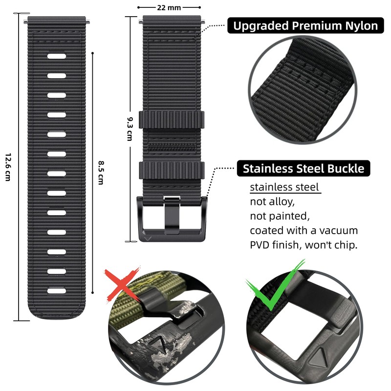 EKINGEEK for Garmin Instinct/Instinct 2 Band, Soft Nylon Replacement Watch