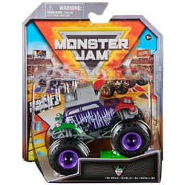 Monster Jam, camión Monstruo Joker Oficial, vehículo de Metal, Escala 1:64, Juguetes para niños a Partir de 3 años
