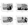 9 Pcs American Flag Stencils, We The People Deer 1776