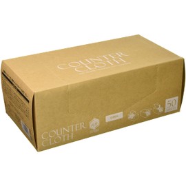 Strix Design Counter Cloth SA-164 Disposable Cleaning Cloths, Boxed, Antibacterial, Gray, 50 Cloths, Approx. 12.2 x 23.6 Inches (31 x 60 cm), Non-Woven Fabric, Table Duster, Commercial, Large Quantity