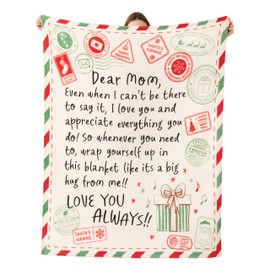 Joiedomi Birthday Gifts for Mom Soft Flannel Mom Blanket for Women Wife Grandma Mothers Day Anniversary Present from Daughter Son 50" x 60" Green