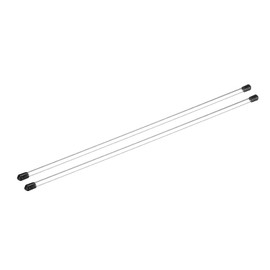 Rebower Plastic Pipe Rigid Polycarbonate Round Tube Clear(with Black Protective Case), [for Lighting, Models, Water Plumbing] - 0.2x0.2"(4x6mm), 12"(300mm) Length/Transparent / 2 Pcs