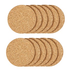 12Pcs Cork Coasters, Cork Coaster for Drinks, Cork Coasters for Coffee Table with Round Edge,Warm Gift for Home Décor.