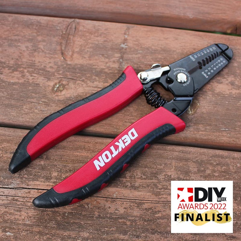 DEKTON Wire Stripping Pliers | High-Precision Crimping Tool | Ergonomic