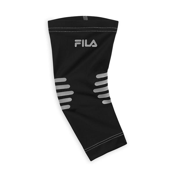 FILA Accessories Elbow Compression Sleeve Arm for Women & Men - Elbow Brace Support for Tendonitis, Tennis Elbow, Golfers, Relief for Elbow Pain (S/M)