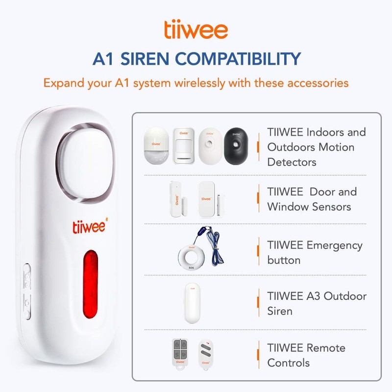 tiiwee A1 Alarm Sirene für das tiiwee Home Alarm System