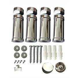 Bathroom Radiator Mounting Set Chrome