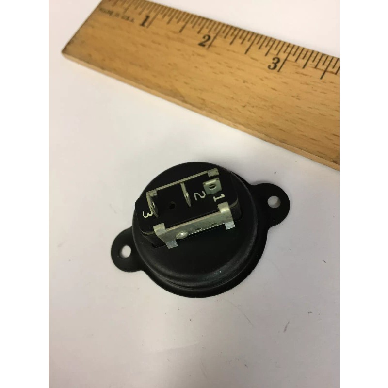 S-303-RP CINCH 3 PIN SOCKET WITH RECESSED PLATE NOS