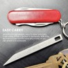 2Pcs Pry Bar,Heavy Duty Portable EDC Tool,Stainless Steel Keychain Prybar,Multifunctional