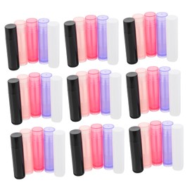 Ipetboom 50pcs Reusable Lip Balm Tubes Diy Lipstick Containers Colors for Homemade Cosmetics Easy to Refill and Durable for Daily Use